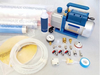 Vacuum kit with medium pump